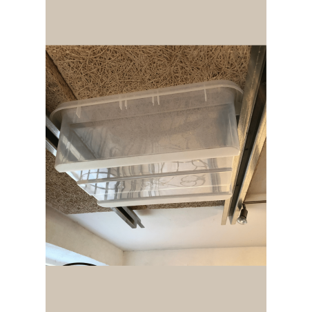 Loftskinne for opbevaringskasser