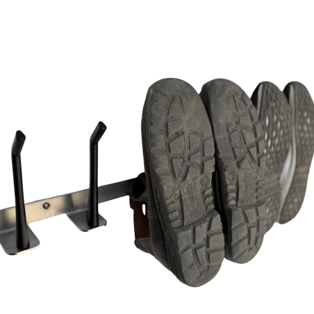 Skoophæng 3 par sko Rustfri/plast